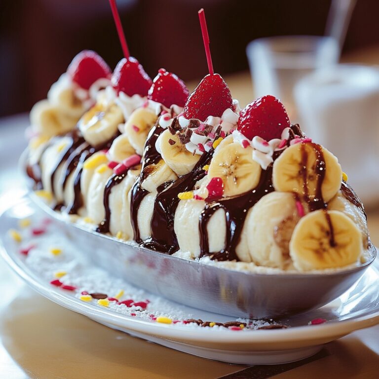 Creamy Banana Split Sundae Recipe