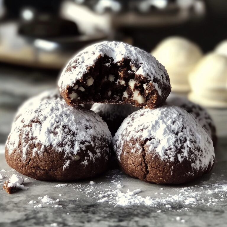 Chocolate Snowball Cookies Recipe