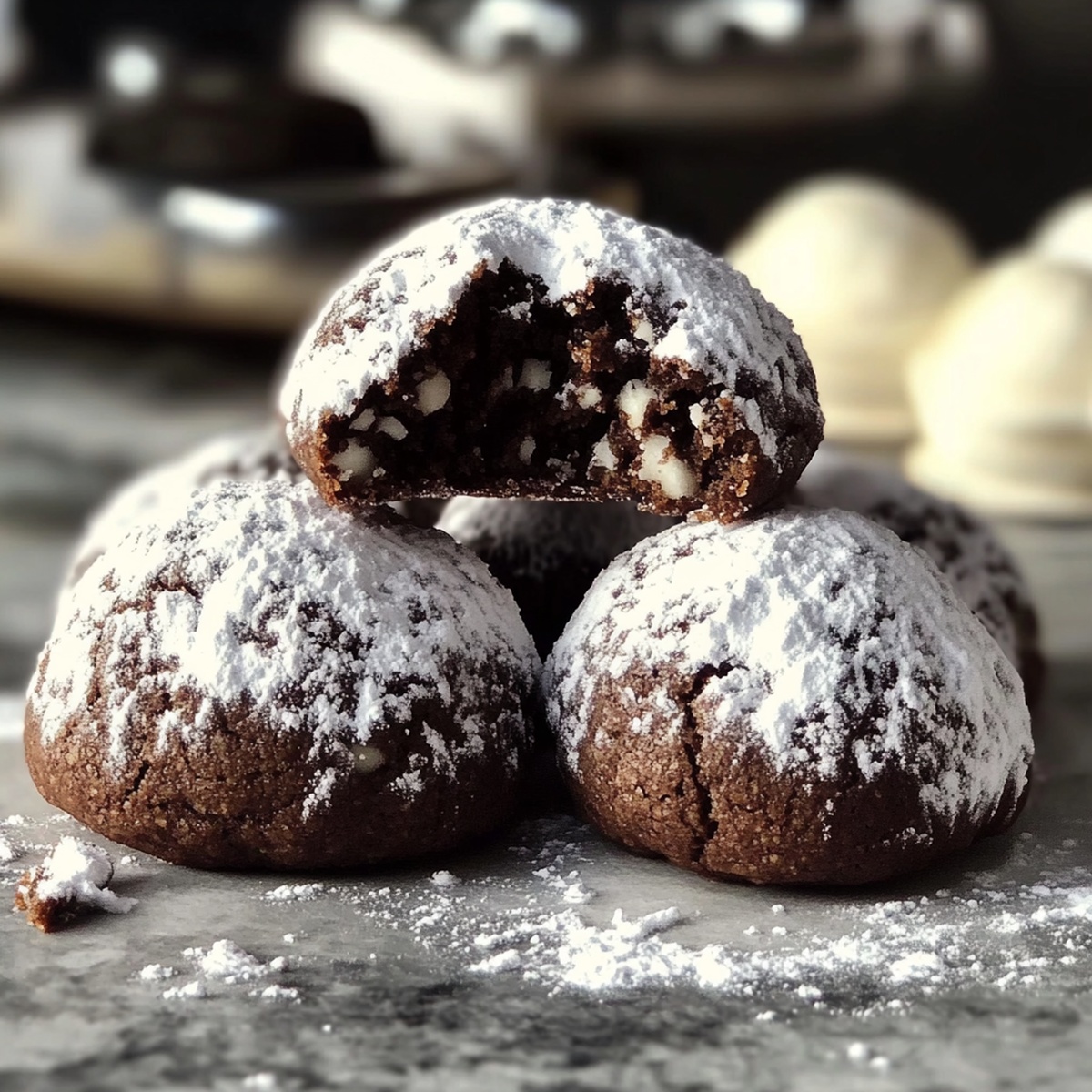 Chocolate Snowball Cookies Recipe