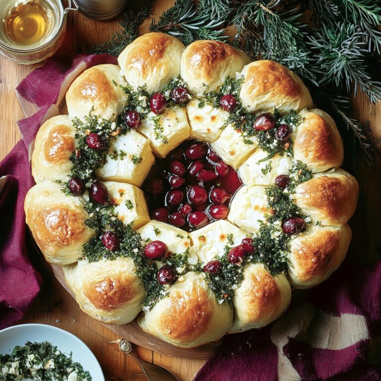 Baked Brie And Bread Wreath Recipe