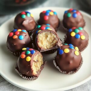No-Bake Chocolate Candy Truffles Recipe