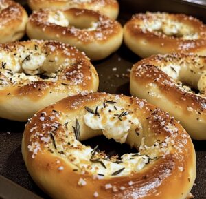 Mozzarella Stuffed Rosemary Parmesan Soft Pretzels Recipe