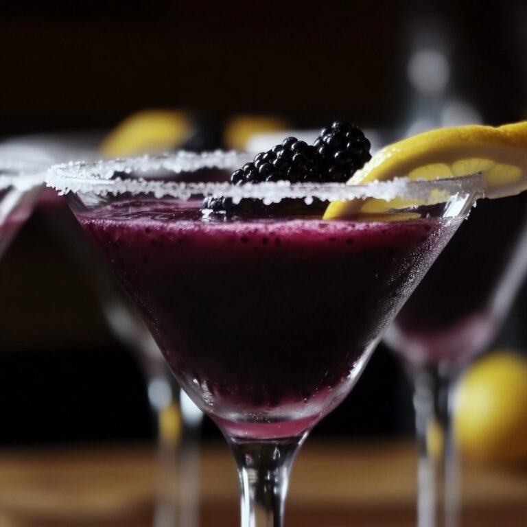 Blackberry Lemon Drop Martini Recipe