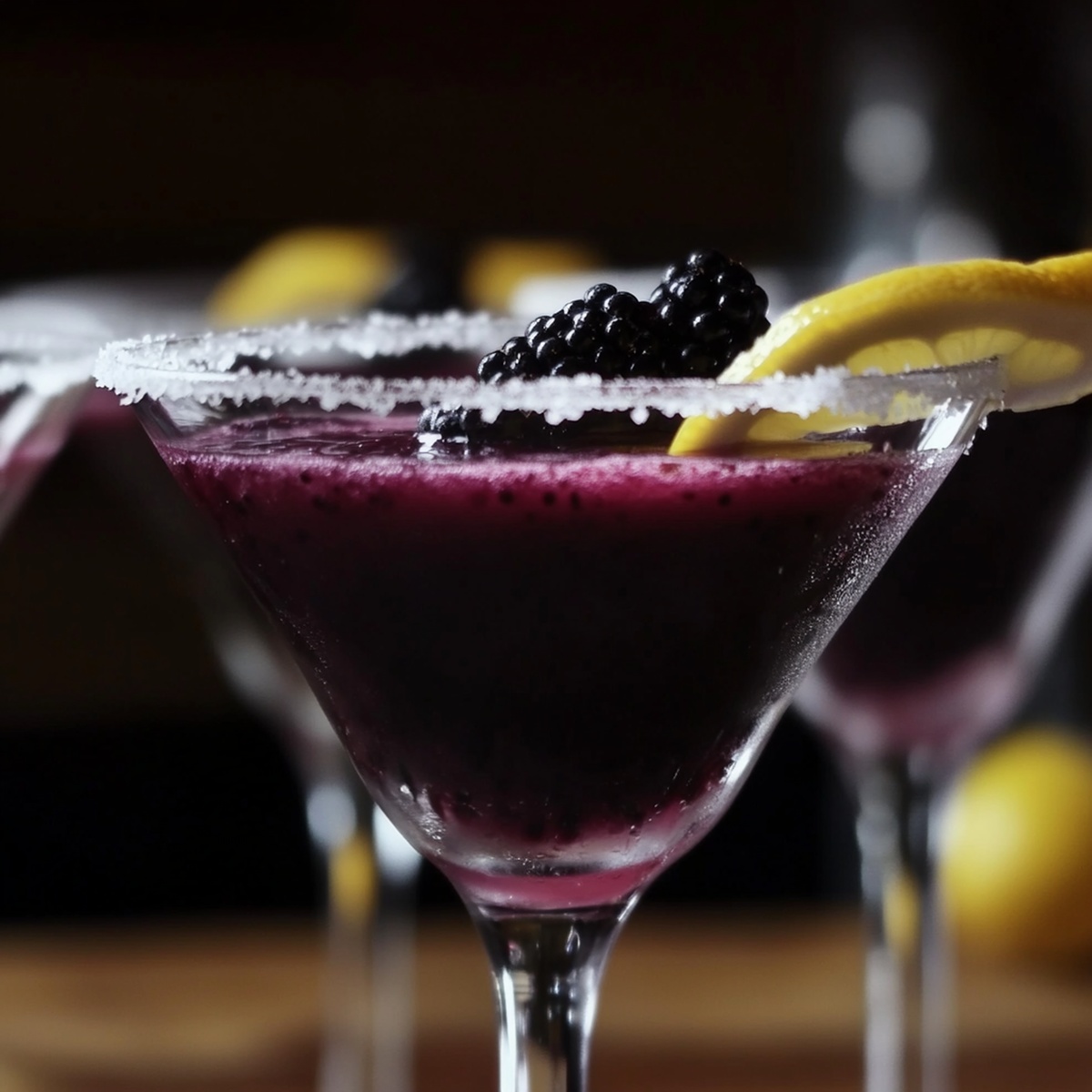 Blackberry Lemon Drop Martini Recipe