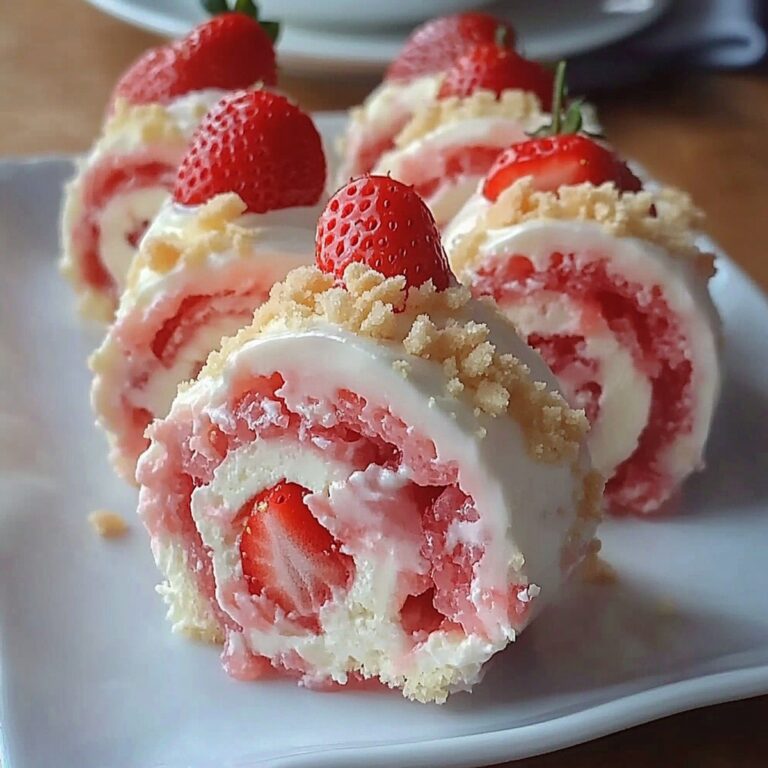 Dreamy Strawberry Shortcake Cheesecake Rolls Recipe