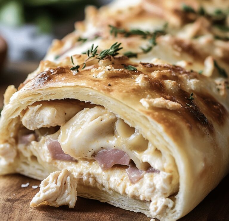 Crispy Chicken Cordon Bleu Stromboli Recipe