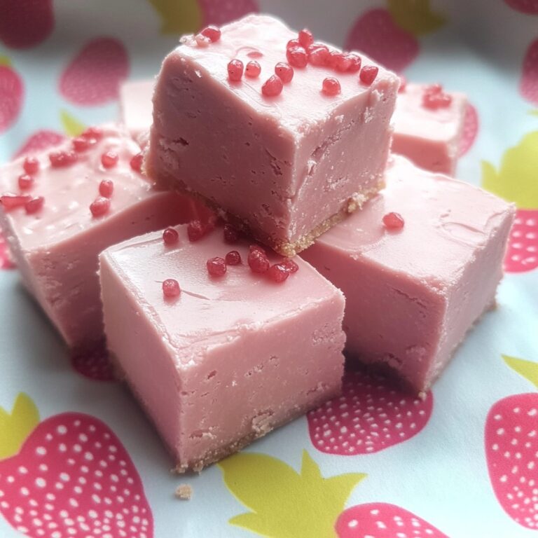 Creamy Strawberry Fudge Recipe