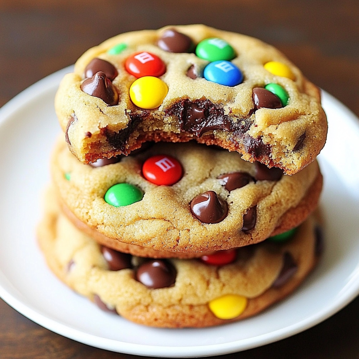 Indulgent M&M Chocolate Chip Cookies Recipe