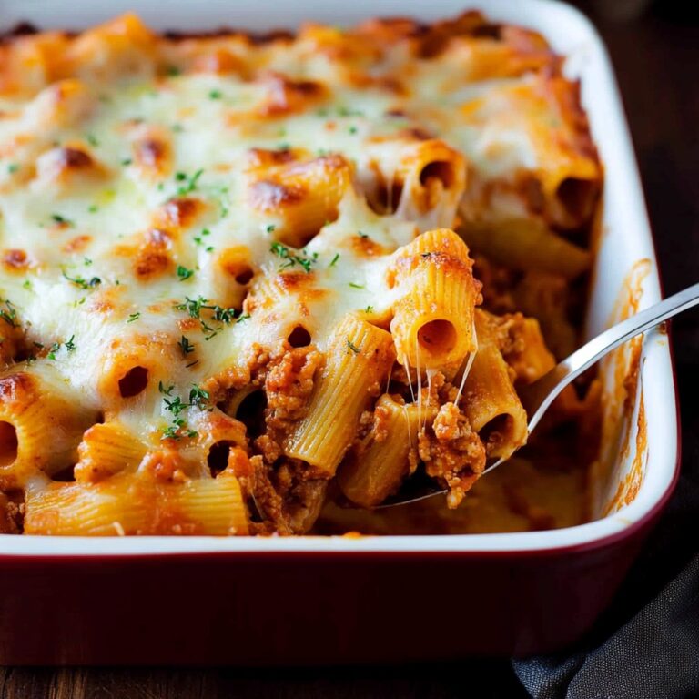 Hearty Baked Rigatoni Pasta Recipe