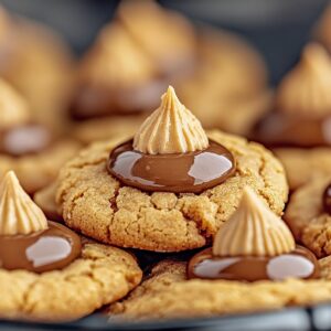 6 Ingredient Peanut Butter Kiss Cookies Recipe
