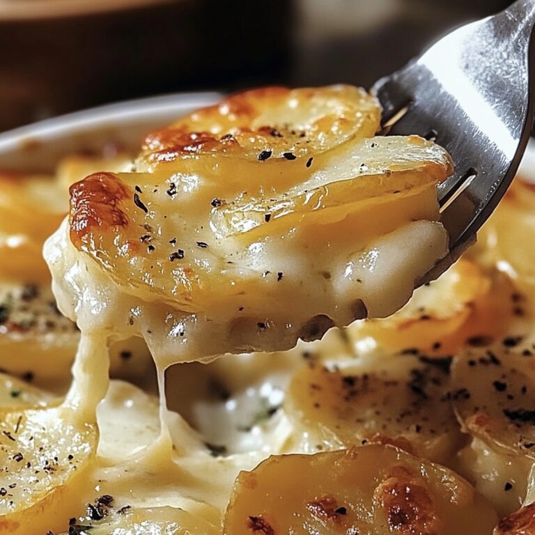 Cheesy Garlic Scalloped Potatoes Recipe