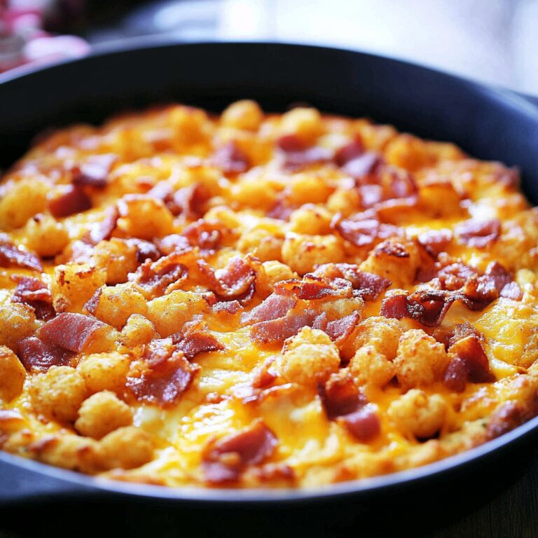 Crispy Tater Tot Breakfast Pizza Recipe