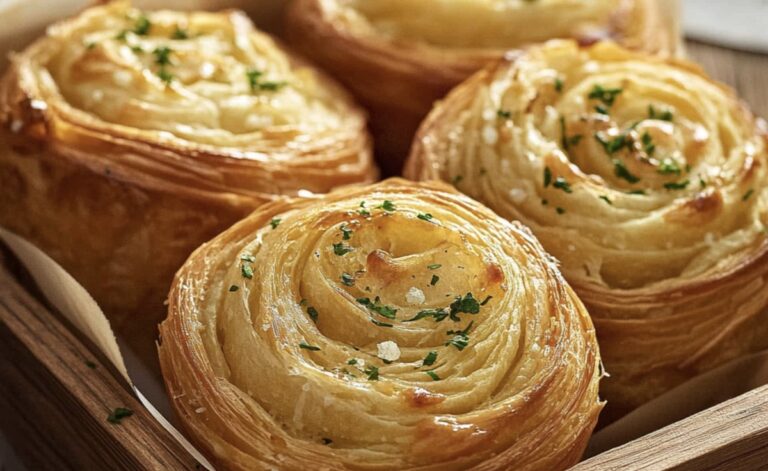 Cheesy Garlic Cruffin Recipe