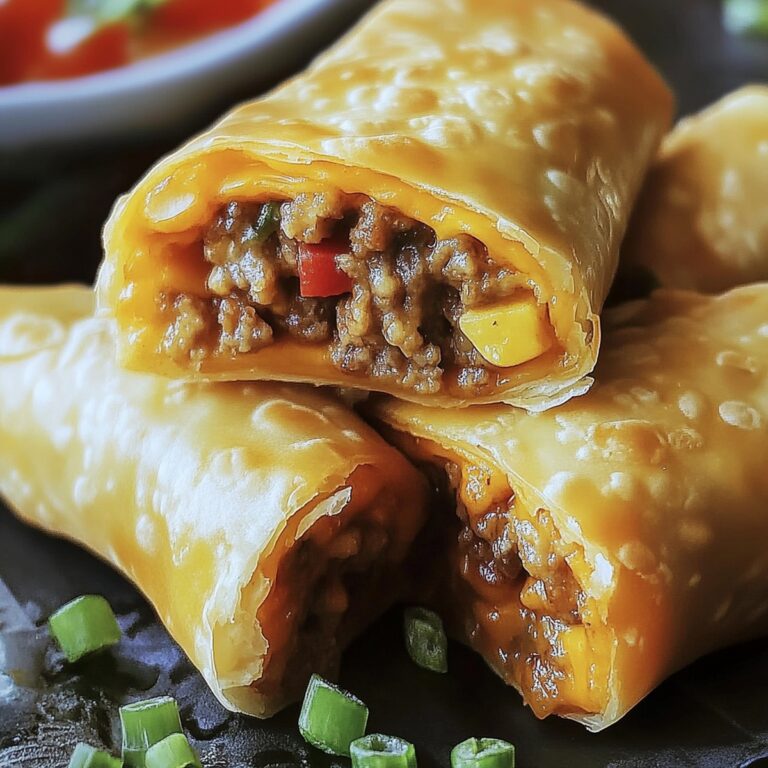 Cheeseburger Egg Rolls Recipe