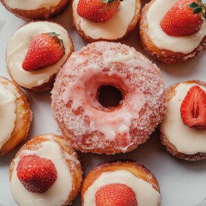 Crispy Strawberry Vanilla Bean Cronut Recipe