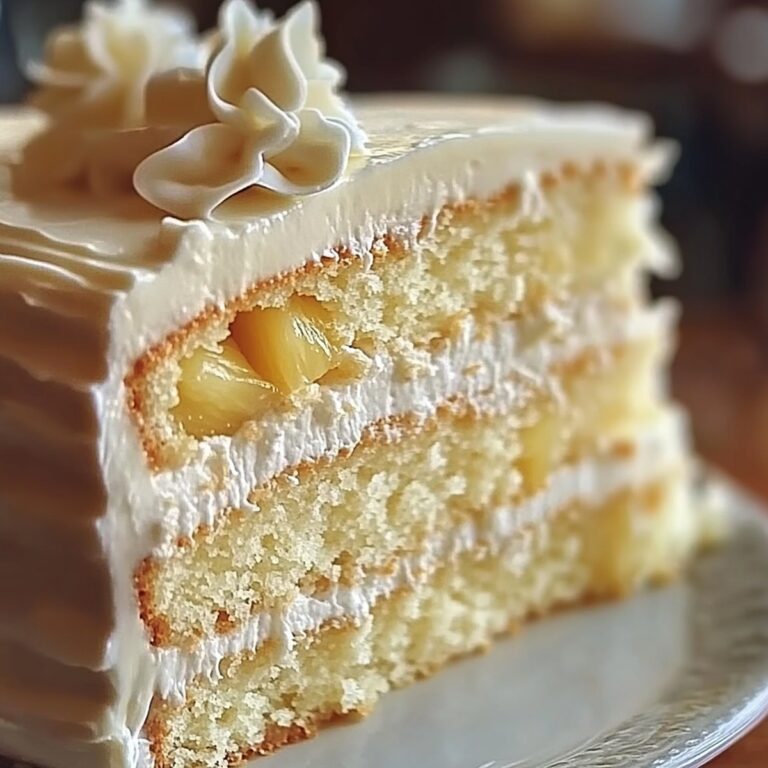 Heavenly White Chocolate Cake With Pineapple Filling Recipe