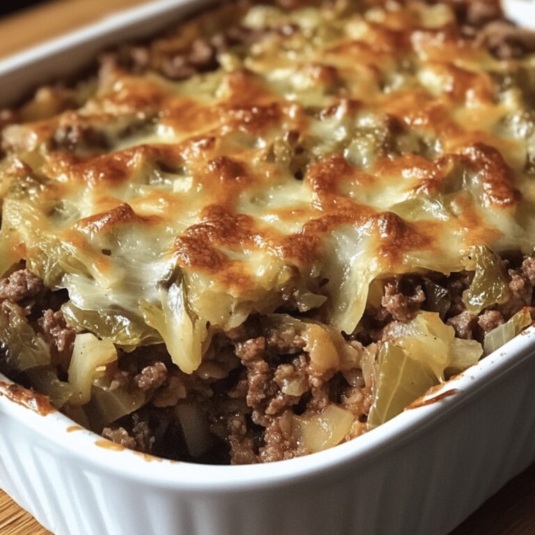 Hearty Cabbage Beef Bake Recipe