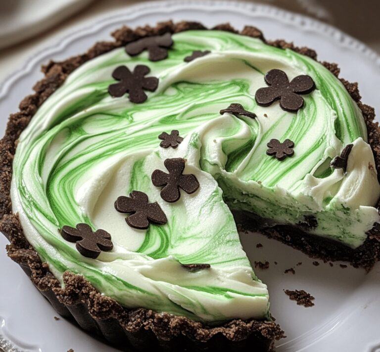 Festive Shamrock Swirl Pie Recipe