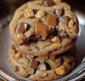 Tempting Butterfinger Caramel Crunch Cookies Recipe