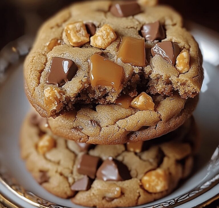 Tempting Butterfinger Caramel Crunch Cookies Recipe