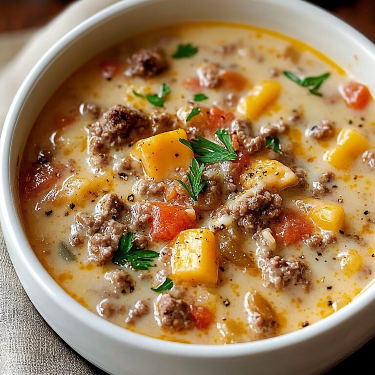 Hearty Cheeseburger Soup Recipe
