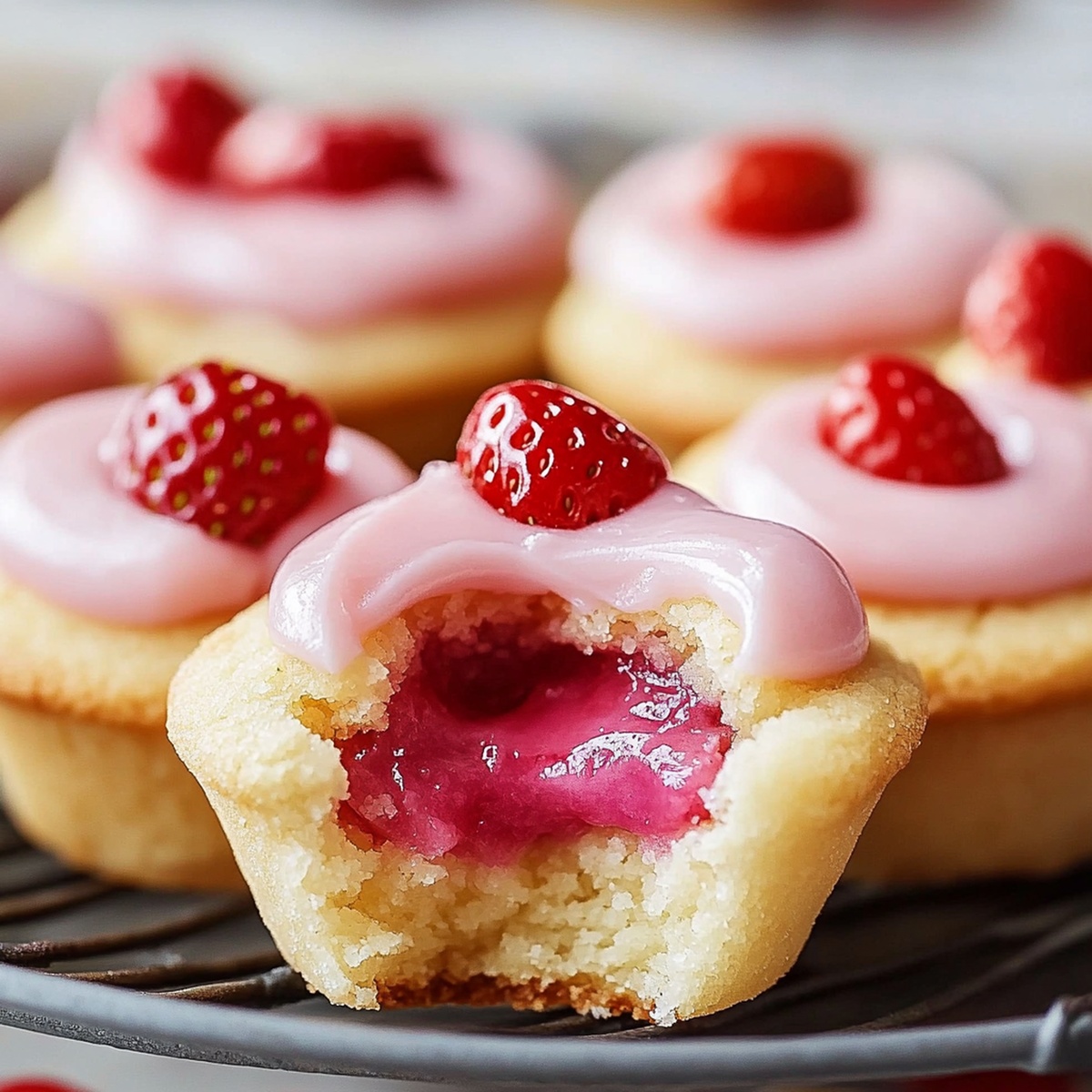 Sweet Strawberry Sugar Cookie Cups Recipe