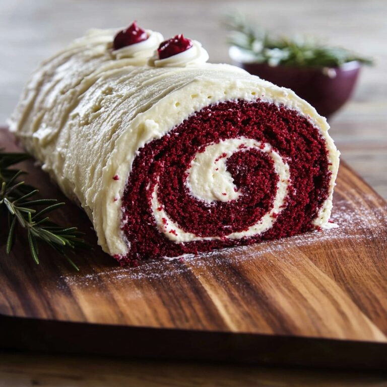Elegant Red Velvet Cake Roll Recipe