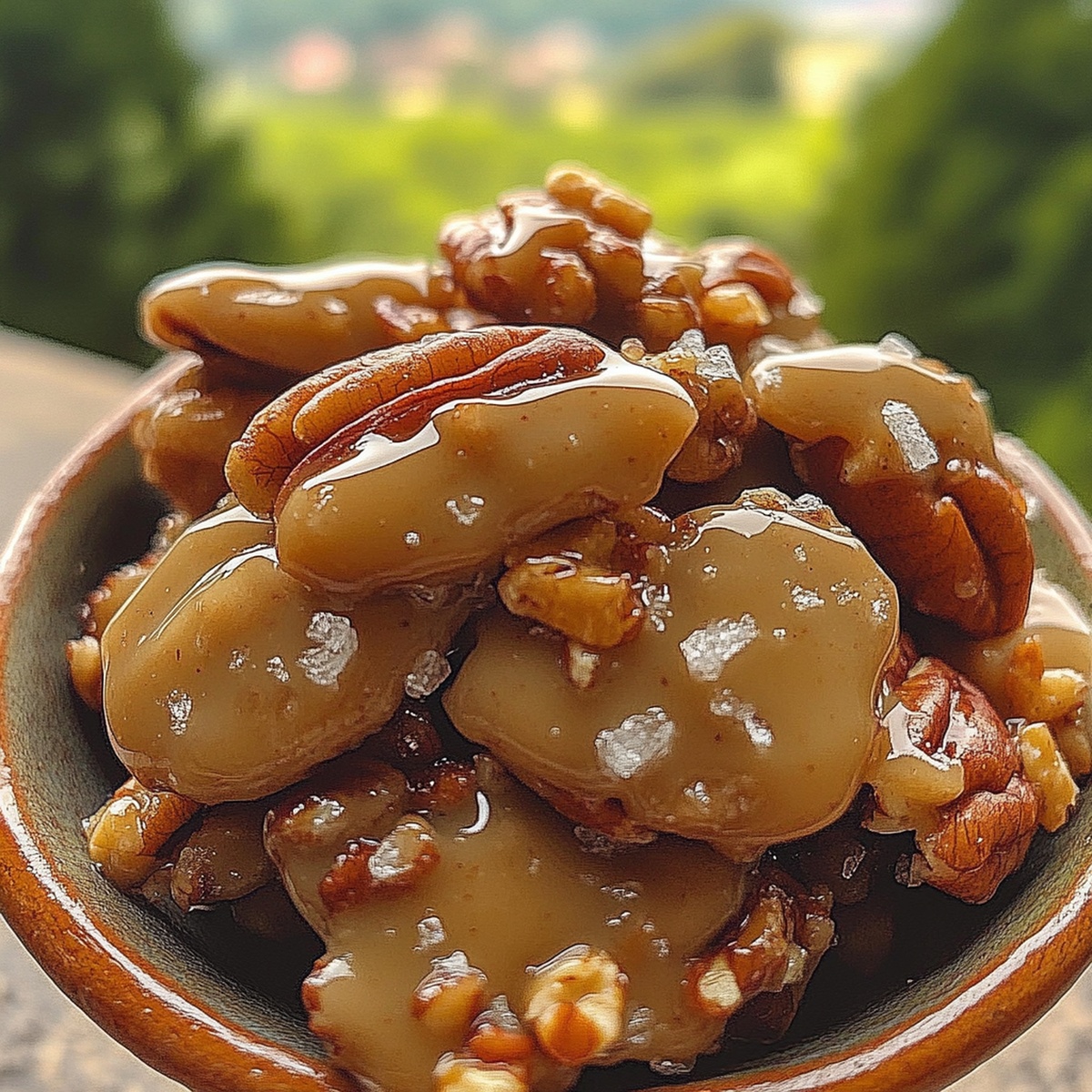 Sea Salted Praline Pecan Clusters Recipe