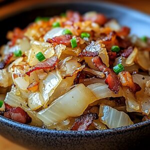 Fried Cabbage With Bacon, Onion, And Garlic Recipe