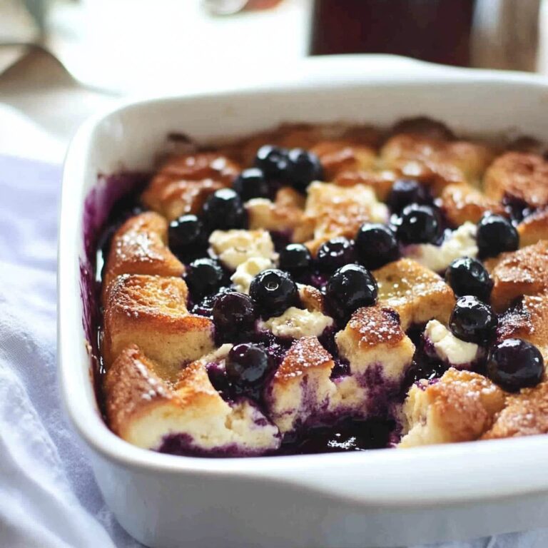 Blueberry & Cream Cheese French Toast Casserole Recipe
