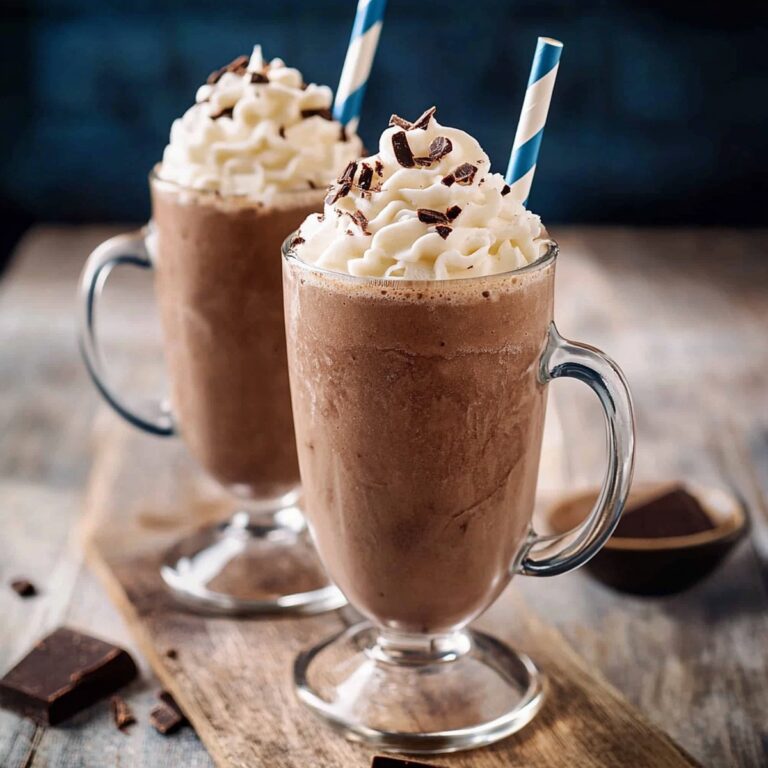 Velvety Frozen Hot Chocolate Recipe