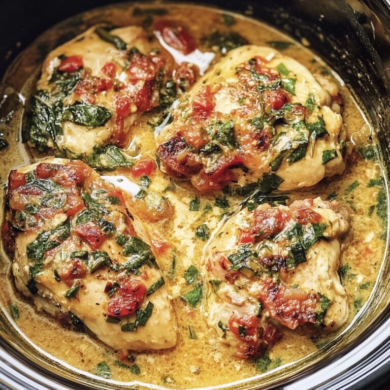 Hearty Crockpot Tuscan Garlic Chicken Recipe