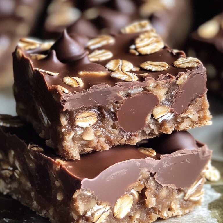 No Bake Chocolate Oat Bars Recipe