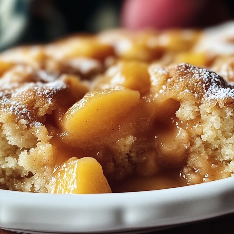 Rustic Peach Dump Cake Recipe