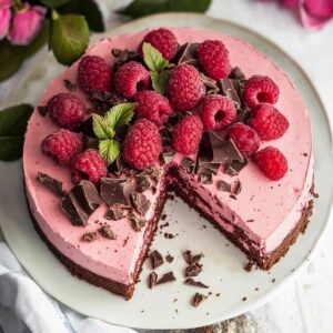 Silky Chocolate Raspberry Mousse Cake Recipe