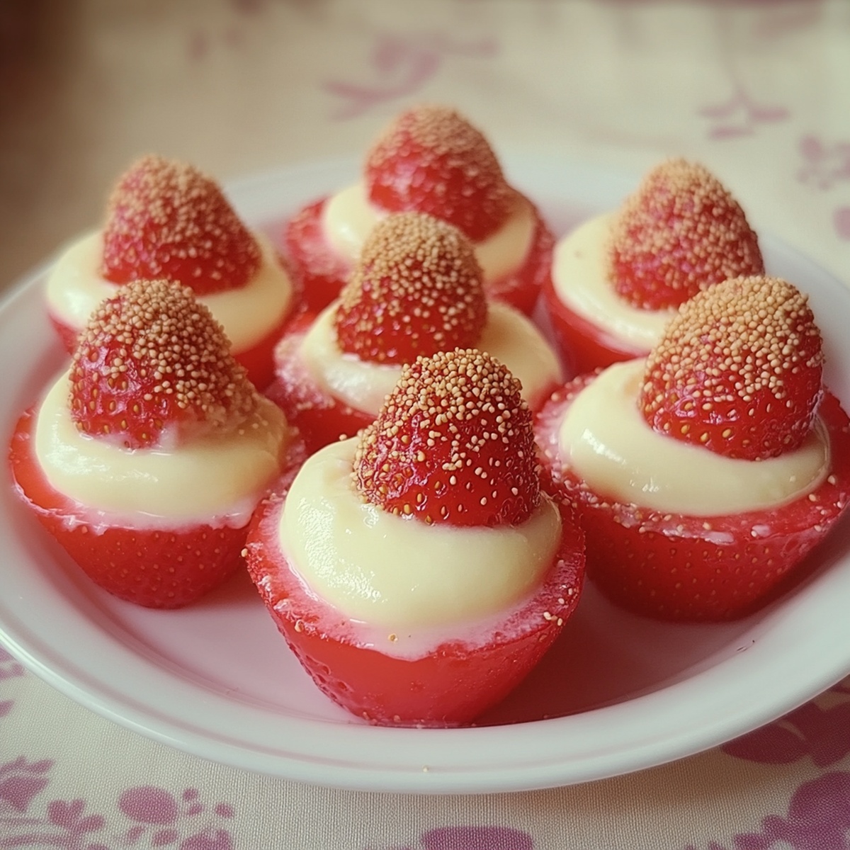 Cheesecake Deviled Strawberries Recipe