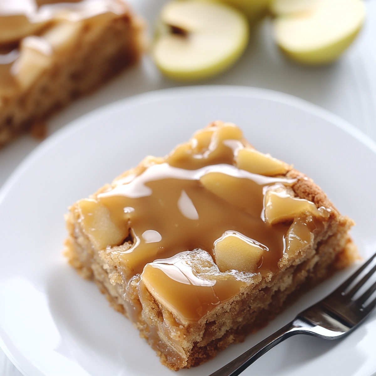 Heavenly Salted Caramel Apple Sheet Cake Recipe