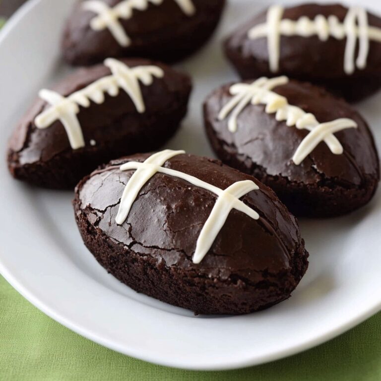 Irresistible Football Brownies Recipe