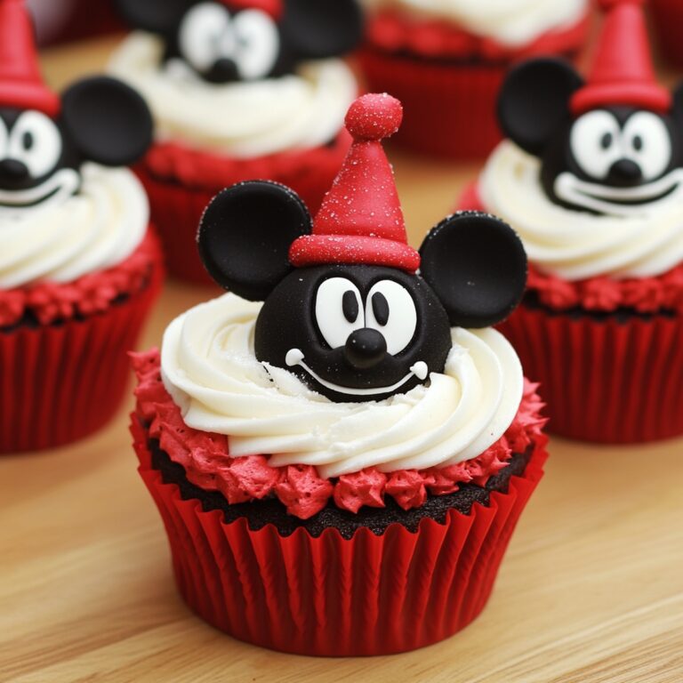 Mickey Mouse Christmas Cupcakes Recipe