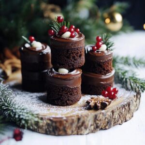 Chocolate Gingerbread Mini Cakes Recipe