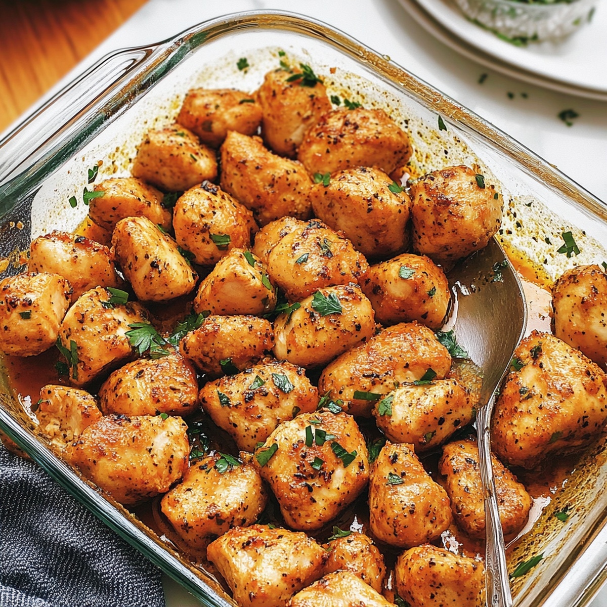 Crispy Oven Baked Chicken Bites Recipe