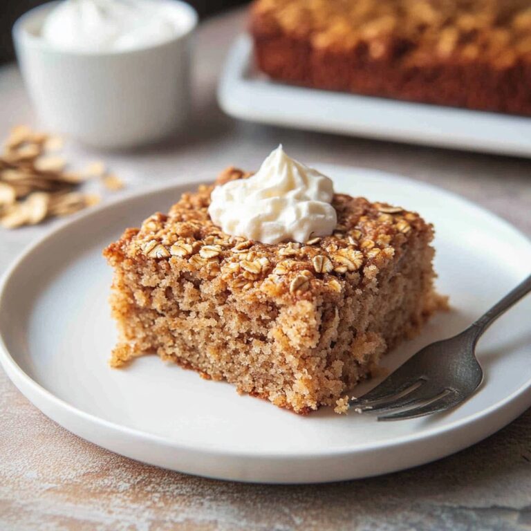 Old Fashioned Oatmeal Cake Recipe