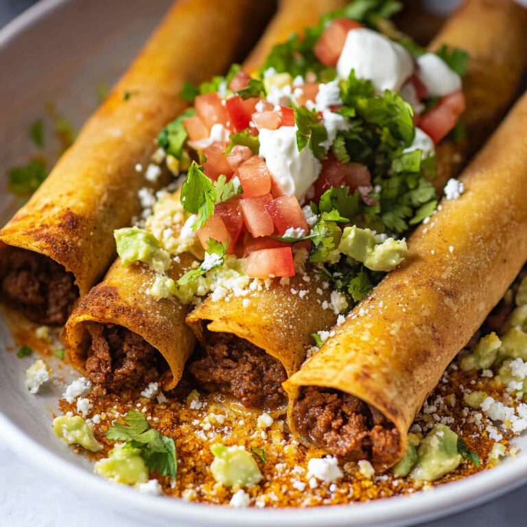 Crispy Oven Baked Beef Taquitos Recipe