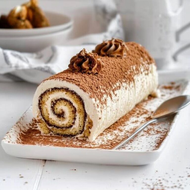 No-Bake Vanilla Tiramisu Roll Recipe