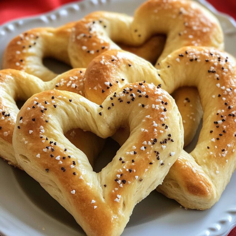Romantic Heart-Shaped Breadsticks Recipe