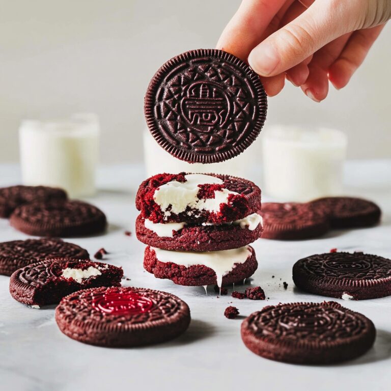 Gourmet Oreo Red Velvet Cookies Recipe
