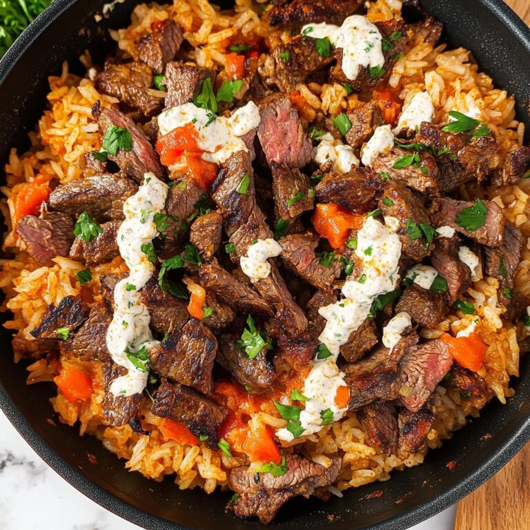Creamy Steak & Queso Rice Recipe