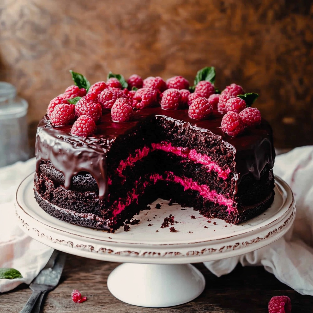 Rich Chocolate Raspberry Cake Recipe
