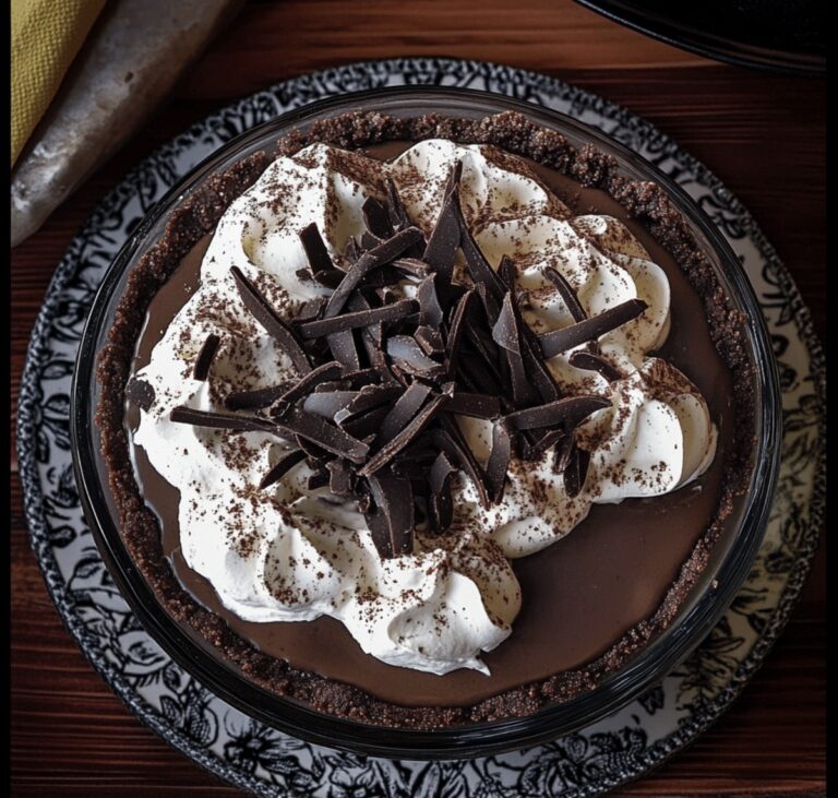 Silky Mocha Cream Pie Recipe