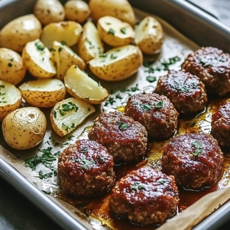 Sheet Pan Mini Meatloaf And Roasted Potatoes Recipe